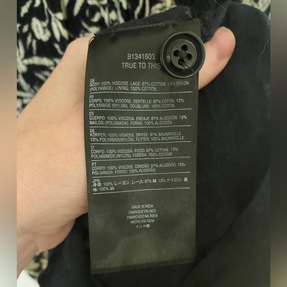 Volcom Black and White Babydoll Dress size XS - Picture 6 of 6